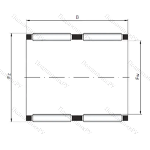 Подшипник игольчатый радиальный KK 68x75x32 от производителя  CX
