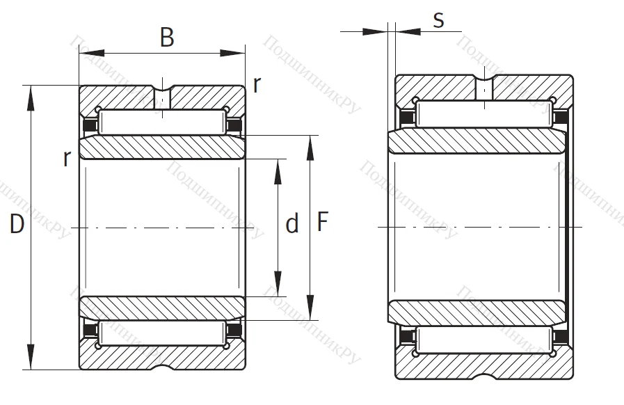 Игольчатый подшипник NA 4904 XL