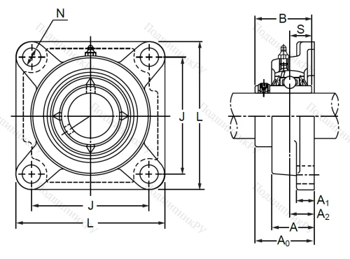 Подшипниковый корпус  F 205 в Челябинске