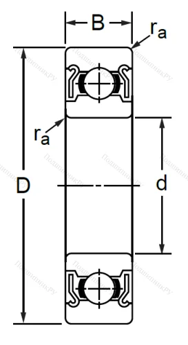 Однорядный шариковый подшипник SS 6304 ZZ (80304 Ю ГОСТ) в Челябинске