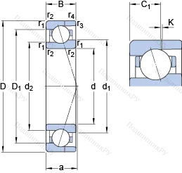 Подшипник 71902 ACE/P 4AH