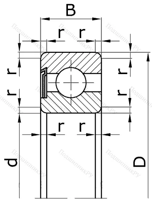 Шариковый однорядный подшипник 60204 (6204 Z) в Челябинске