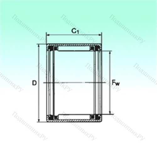 Подшипник игольчатый радиальный HK 2820 2RS от производителя  NBS Подшипник игольчатый радиальный HK 2820 2RS от производителя  NBS