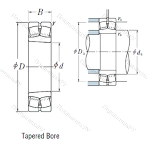 Подшипник роликовый радиальный самоцентрирующийся 22315EAKE 4