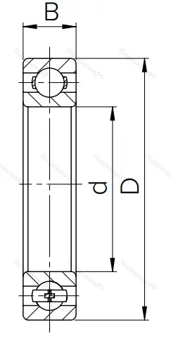 Шариковый однорядный подшипник 80106 (6006 ZZ) в Челябинске