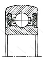 Модификация подшипника 6-1580211А размер 55x100x23 от производителя  ГПЗ-23