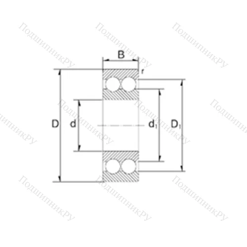Подшипник шариковый радиально-упорный 3804 от производителя  ZEN