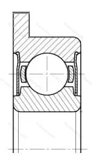 Подшипник  1880097 размер 7x17x5 от производителя  ГПЗ-20