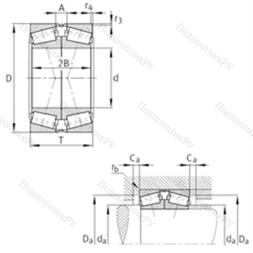 Подшипник роликовый радиально-упорный спаренный 31326-X-N 11CA-A 160-200 от производителя  FAG Подшипник роликовый радиально-упорный спаренный 31326-X-N 11CA-A 160-200 от производителя  FAG