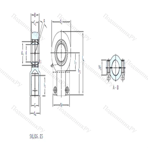 Подшипник скольжения сферический SIQG 80 ES