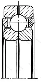 Подшипник  176308 (QJ 308) размер 40x90x23 от производителя  ЕПК