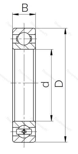 Шариковый однорядный подшипник 117 (6017) в Челябинске