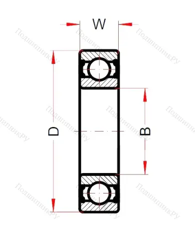 Высокотемпературный подшипник 6208 BHTS ZZ C 4 220°-250° (BECO) от производителя  BECO