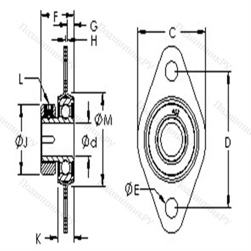 Подшипниковый узел S 3PPB 15ST от производителя  AST
