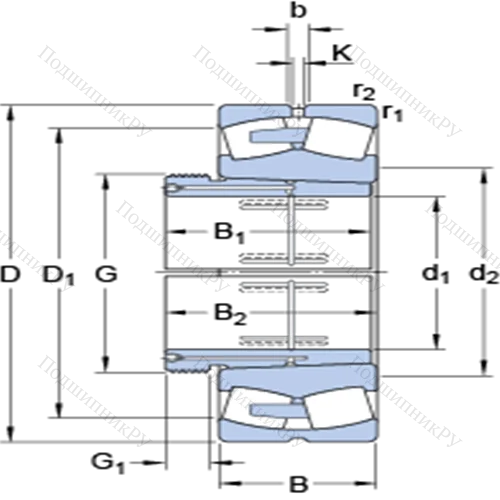 Сферические роликоподшипники на стяжной втулке 24176 ECAK 30/W 33 + AOH 24176 от производителя  SKF