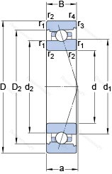Подшипник 7016 ACB/P 4A в Челябинске