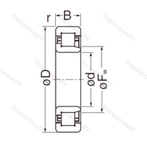 Подшипник роликовый радиальный
