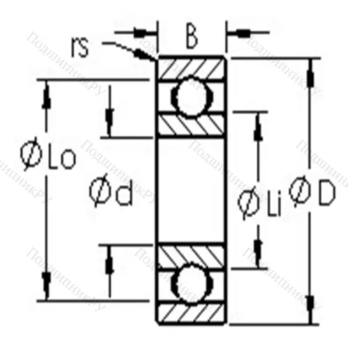 Подшипники шариковые радиальные метрическая серия из нержавеющей стали 688H от производителя  AST Подшипники шариковые радиальные метрическая серия из нержавеющей стали 688H от производителя  AST