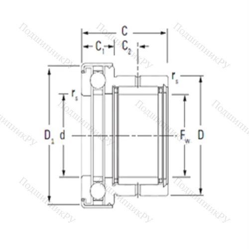 Подшипник комбинированный NAXK 35Z