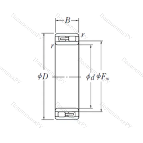 Подшипник роликовый радиальный NNU 4924