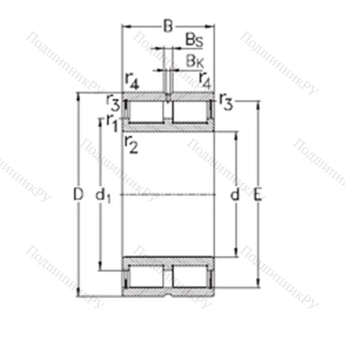 Подшипник роликовый радиальный NNCL 48/500-V от производителя  NKE