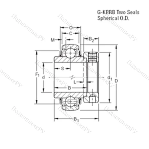 Подшипник шариковый радиальный G 1115KRRB