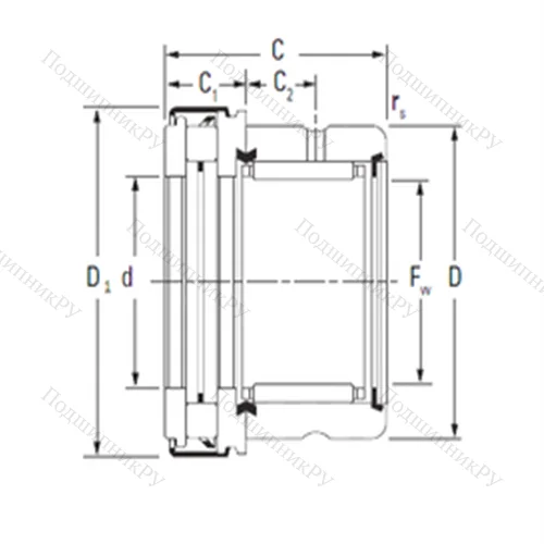 Подшипник комбинированный RAXZ 550 от производителя  TIMKEN Подшипник комбинированный RAXZ 550 от производителя  TIMKEN