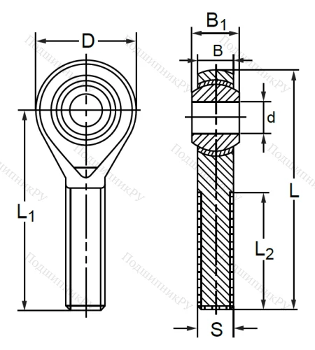 Шарнирная головка POS 25 L в Челябинске