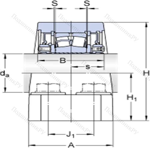 Стационарные роликоподшипниковые узлы (SKF ConCentra, для дюймовых валов) FSYE 3 11/16 N от производителя  SKF
