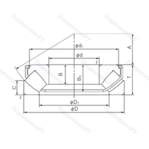 Подшипник роликовый упорно-радиальный 29318EX от производителя  NACHI