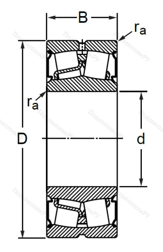 Сферический роликовый подшипник BS 2-2214 2CS (BS 2-2214 2CS) в Челябинске