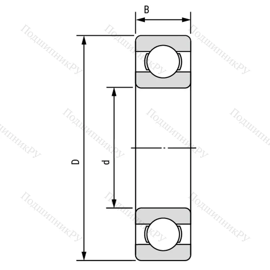 Подшипник  691 (1000091) размер 1x4x1,6