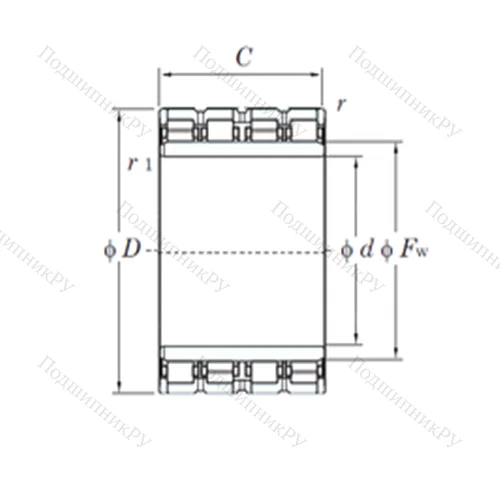 Подшипник роликовый радиальный 92FC 62400BW от производителя  KOYO