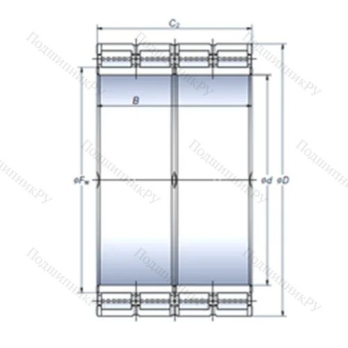 Подшипник роликовый радиальный STF 430RV 5911g