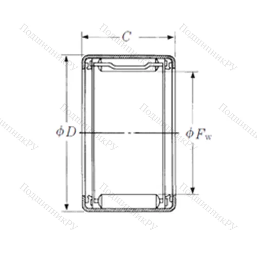 Подшипник игольчатый радиальный FJLTT-4526 от производителя  NSK Подшипник игольчатый радиальный FJLTT-4526 от производителя  NSK