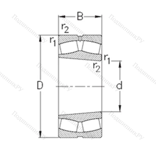 Подшипник роликовый радиальный самоцентрирующийся 230/630-K-MB-W 33 от производителя  NKE