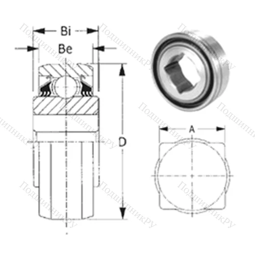 Подшипник шариковый радиальный W 208PP 12 от производителя  CYSD