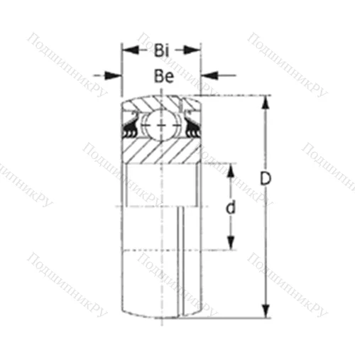 Подшипник шариковый радиальный GW 214PPB 3 от производителя  CYSD