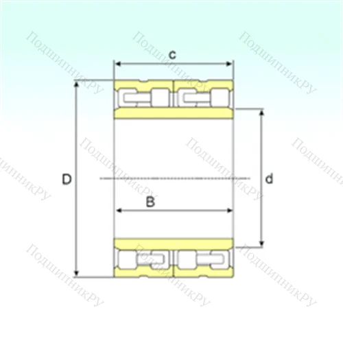 Подшипник роликовый радиальный FC 4668260