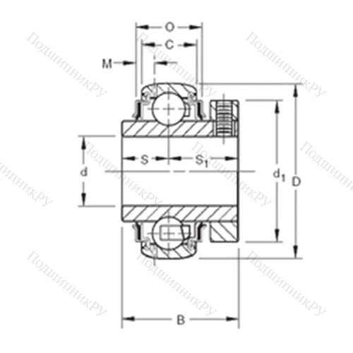 Подшипник шариковый радиальный GCE 50KRRB