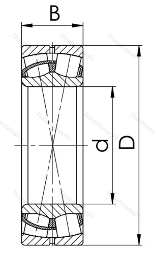 Сферический роликовый подшипник 53610 АН (22310 CCW 33) в Челябинске