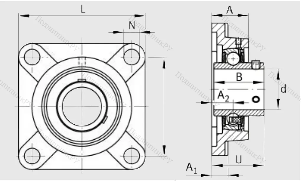 Подшипниковый узел UCF 210 J 7 в Челябинске