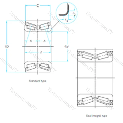 Подшипник роликовый радиально-упорный 513245