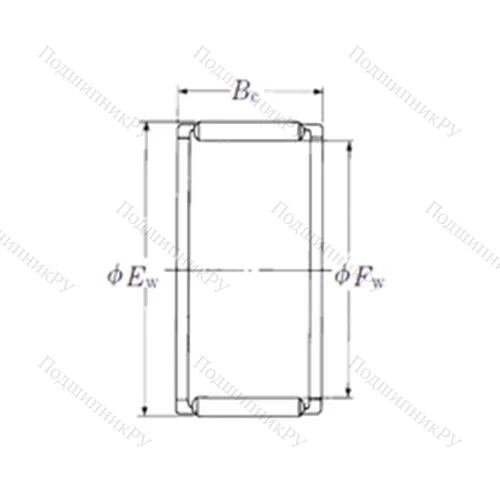 Подшипник игольчатый радиальный FWF-475217 от производителя  NSK Подшипник игольчатый радиальный FWF-475217 от производителя  NSK