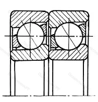 Подшипник 2X 7305BJCB размер 25x62x34 от производителя  SKF