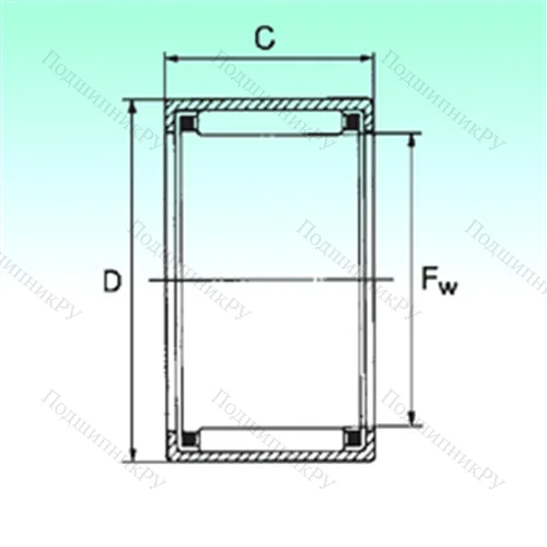 Подшипник игольчатый радиальный HK 1712 от производителя  NBS Подшипник игольчатый радиальный HK 1712 от производителя  NBS