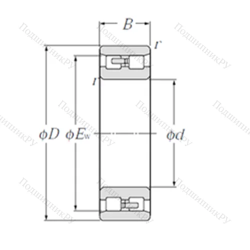 Подшипник роликовый радиальный NN 3010