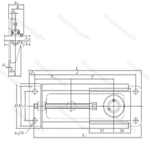 Подшипниковый узел шариковый радиальный SBNPTH 202-100 от производителя  KOYO