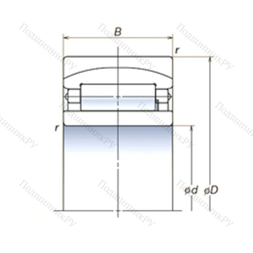Подшипник роликовый радиальный самоцентрирующийся 120RUB 40