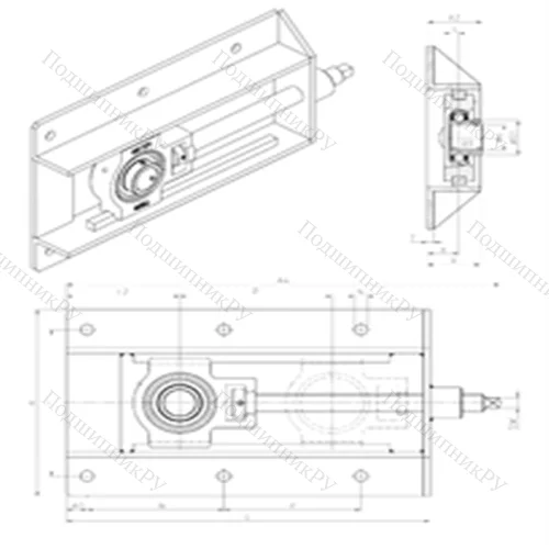 Подшипниковый узел шариковый радиальный UST 204+WB от производителя  SNR